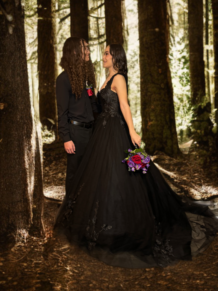 Brooklyn in the forest, prom evening