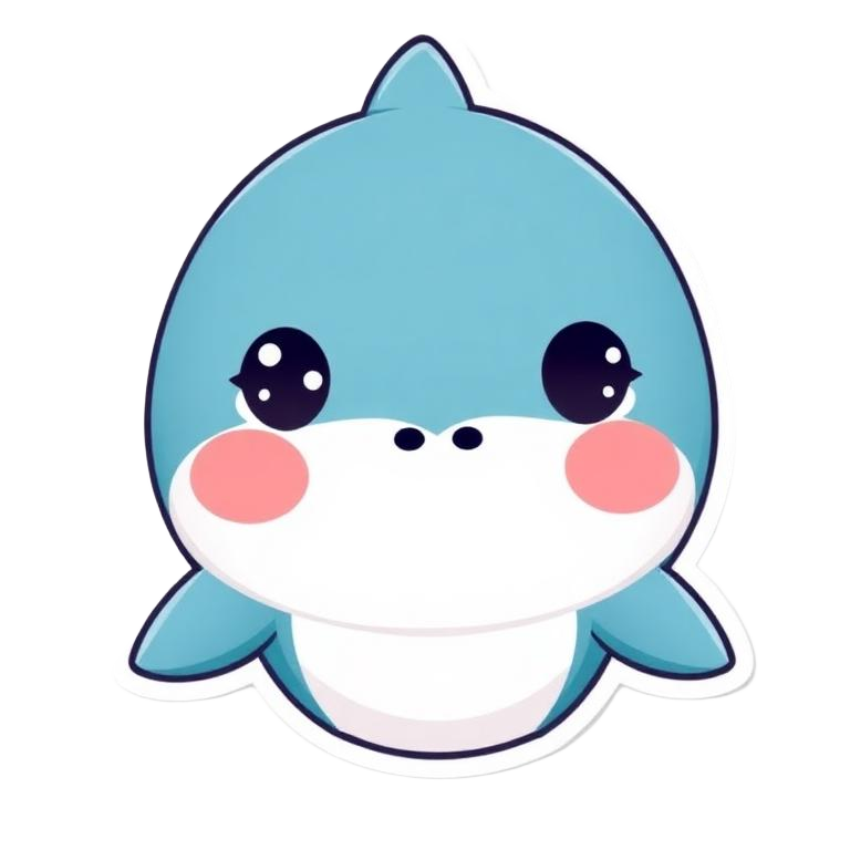 Chompers the kawaii saltwater shark
